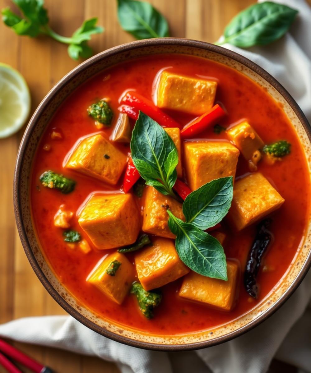 Thai Red Curry with Crispy Tofu